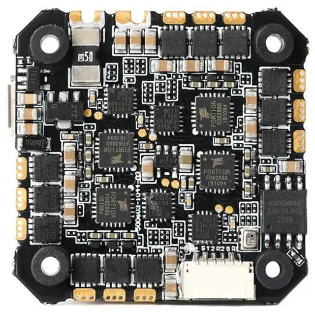 Alt view image 7 of 8 - F7 45A AIO Flight Controller STM32F722 Onboard Gyroscope Barometer 3-6S 25.5X25.5MM Forrc FPV Racing Drone
