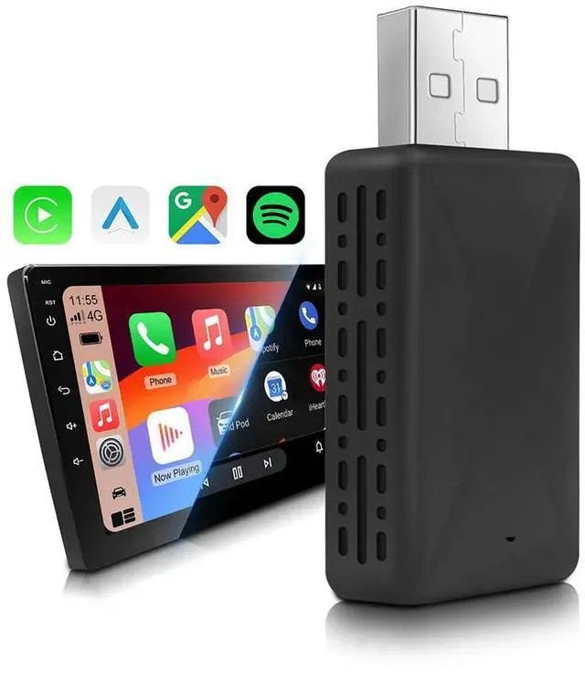 Main image of Wired To Wireless Carplay & Android Auto 2 in 1 Dongle 2.4/5G Adapter USB Plug and Play for Wired CarPlay Android Auto Cars