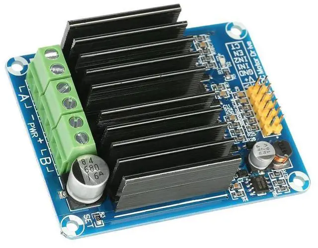 Alt view image 2 of 4 - Dual Channel Motor Driver Module Bread Board Controller H Bridge Driver Motor Robot Stepper Controller DC 5V-12V 30A for