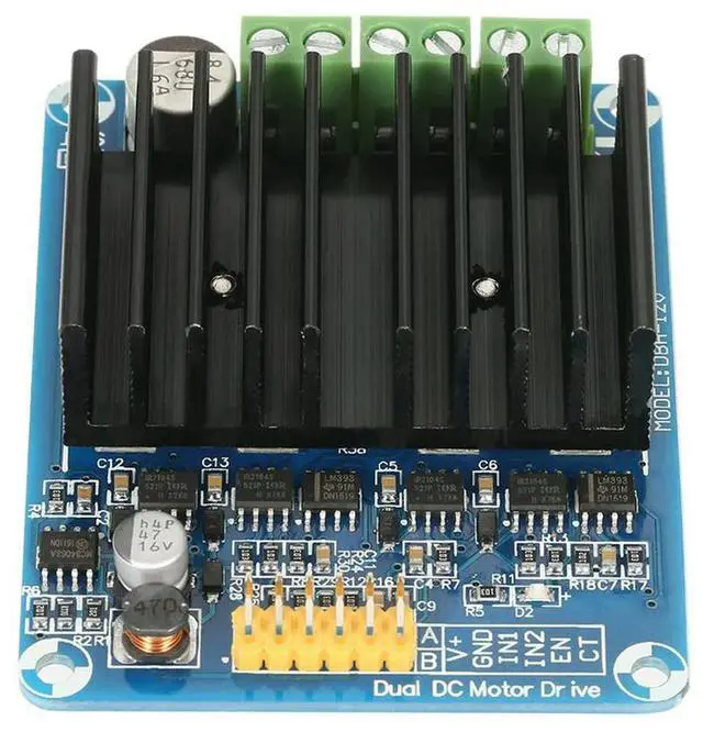 Alt view image 4 of 4 - Dual Channel Motor Driver Module Bread Board Controller H Bridge Driver Motor Robot Stepper Controller DC 5V-12V 30A for