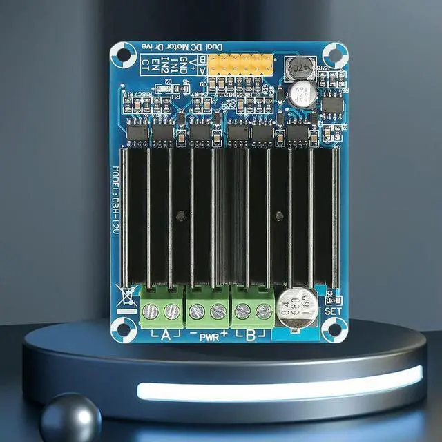 Alt view image 3 of 4 - Dual Channel Motor Driver Module Bread Board Controller H Bridge Driver Motor Robot Stepper Controller DC 5V-12V 30A for