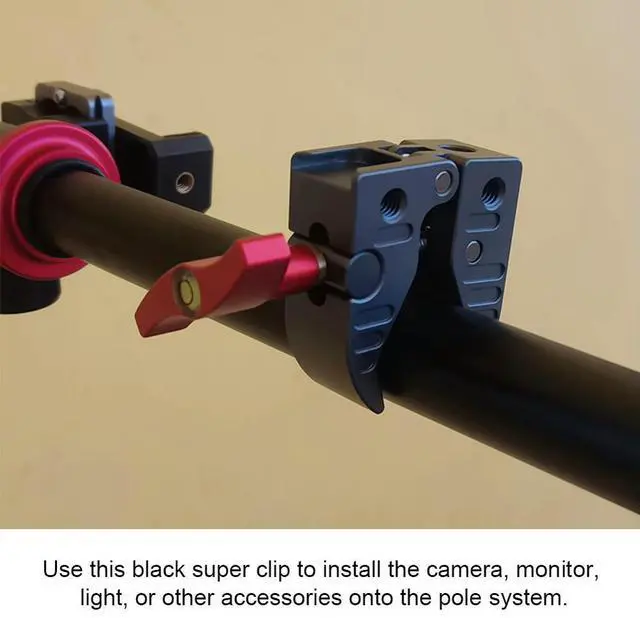 Alt view image 4 of 4 - Crab-Shaped Super Clamp Camera Mount Clamp Crab Clamp Superclamp for Magic Arm and Rod System for Camera Monitor LED Light Ect