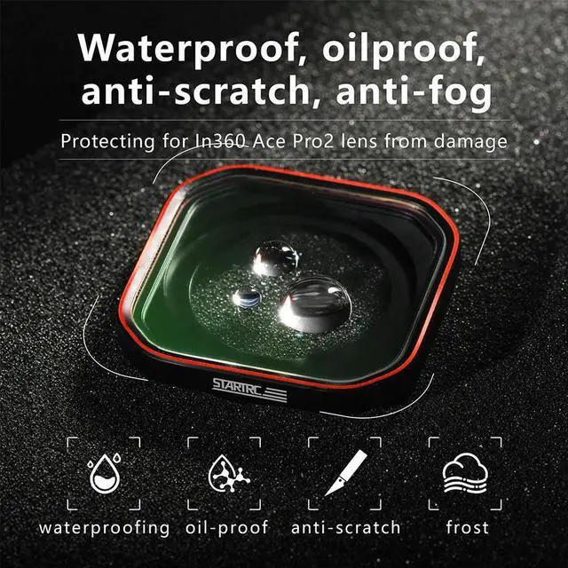 Alt view image 4 of 4 - Anti-Fog Filter for Ace Pro 2 Lens Filter High Transmittance Action Camera Anti-Fog Lens Filter Anti-Scratch