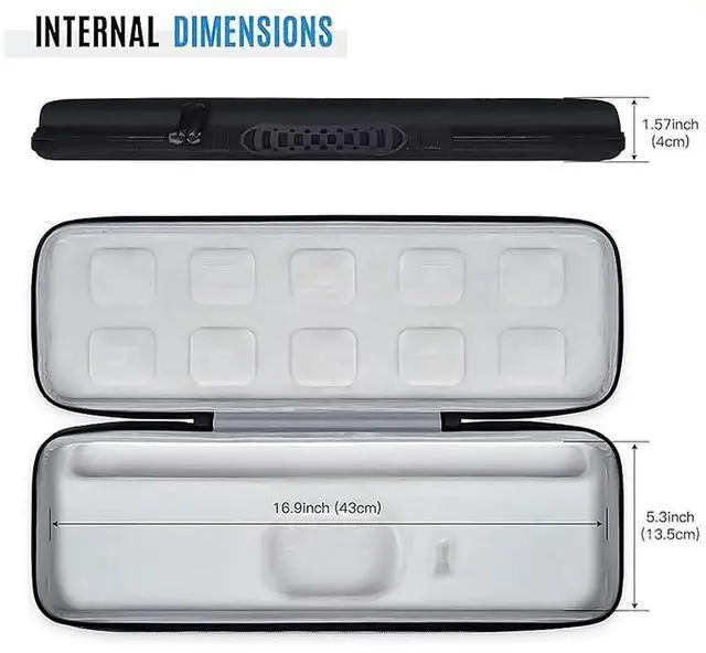 Alt view image 4 of 4 - Hard Case Replacement Anti-Scratch Protective Carrying Keyboard Case Hard Case for MX Keys S Wireless Keyboard