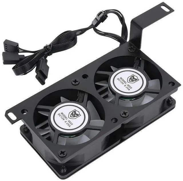 Main image of RAM Heatsink ARGB Syn RAM Memory Cooling Fan with Dual 60mm Fan PWM 1000-3000RPM for DDR/DDR2/DDR3/DDR4/DDR5