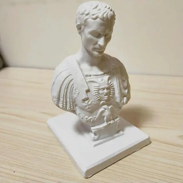 Alt view image 3 of 4 - Julius Caesar Statue Pen Holder Creative Desktop Pen Holder Decorative Pen and Pencil Holder Resin Pen Rack for Office Desktop