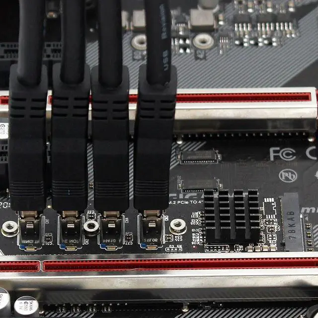 Alt view image 2 of 4 - M.2 Mkey To 4 PCI-E Converter Card High Speed USB3.0 Hard Disk Adapter Card Stable Transmission Accessories for Desktops