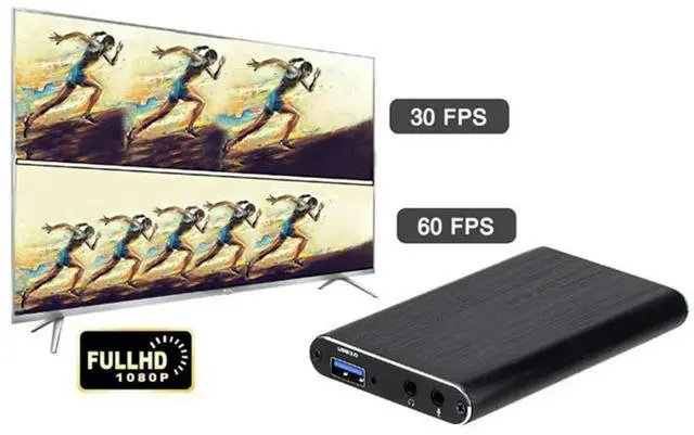 Alt view image 2 of 4 - 4K HDMI-Compatible USB 3.0 Video Recorder Grabber 1080P 60FPS Audio Video Capture Card 60Hz for OBS Capturing Game Card Live