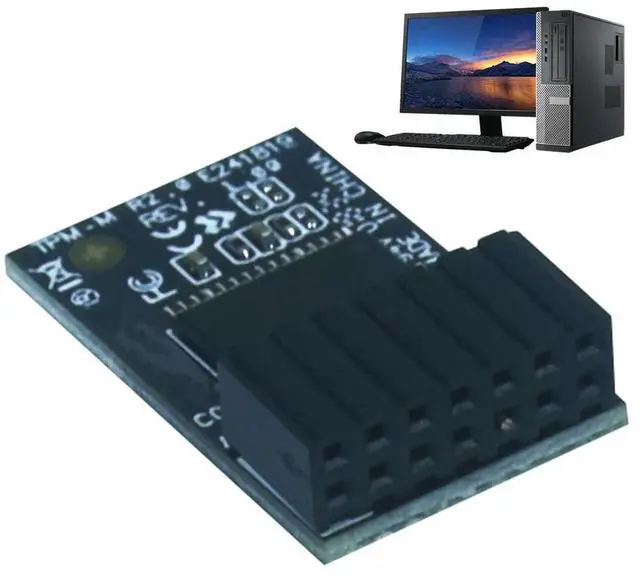 Main image of For Computer TPM-M R2.0 LPC 14-1 Pin TPM-M R2.0 Hardware Security Chip 15x25mm TPM-M R2.0 Module for Motherboards