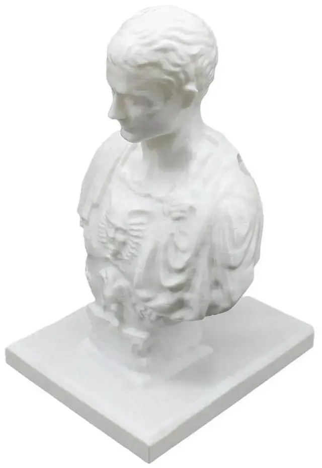 Main image of Julius Caesar Statue Pen Holder Creative Desktop Pen Holder Decorative Pen and Pencil Holder Resin Pen Rack for Office Desktop