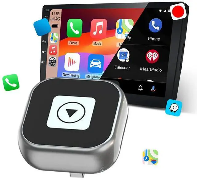 Main image of 2 in 1 Wireless CarPlay Android Auto Adapter Wireless CarPlay Adapter Convert Wired To Wireless Box for Factory Wired Cars