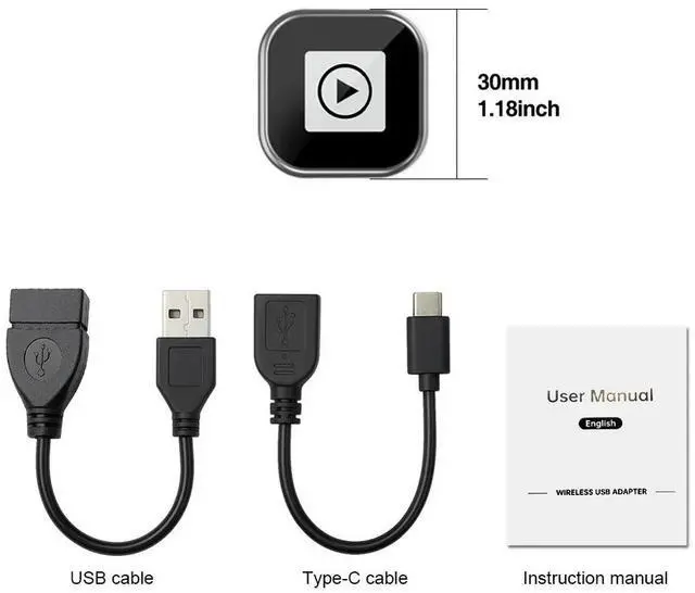 Alt view image 4 of 4 - 2 in 1 Wireless CarPlay Android Auto Adapter Wireless CarPlay Adapter Convert Wired To Wireless Box for Factory Wired Cars