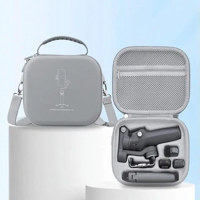 Alt view image 3 of 4 - Carrying Case for Osmo Mobile 7/7 Pro Shockproof Portable Bag Anti-scratch Case Handheld Gimbal Portable Bag