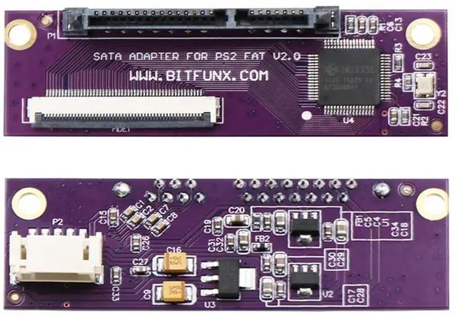 Alt view image 3 of 4 - SATA Game Adapter Board Replacement Parts IDE Network Adapter Module Purple for PS2