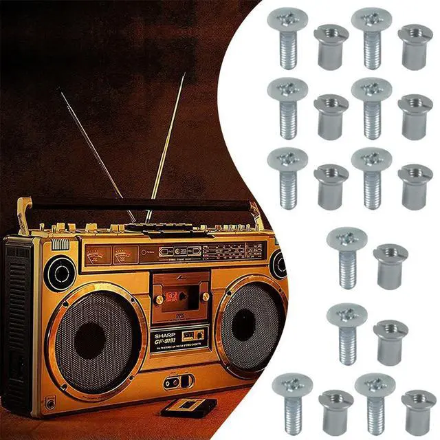 Alt view image 2 of 4 - 24Pcs Nab HUB Screw Set Stainless Steel NAB Hub Take Up Reel Screw Set Universal for 10.5inch 1/4inch Reel Tape