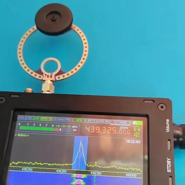 Alt view image 3 of 4 - 2pcs Circular Antenna UV UHF + VHF FM Mini Loop Antenna 400M-470MHz 80M-150MHz for HFDY Malahiteam DSP DSP2 Radio Receiver