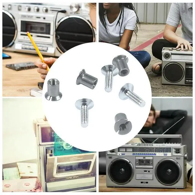 Alt view image 4 of 4 - 24Pcs Nab HUB Screw Set Stainless Steel NAB Hub Take Up Reel Screw Set Universal for 10.5inch 1/4inch Reel Tape