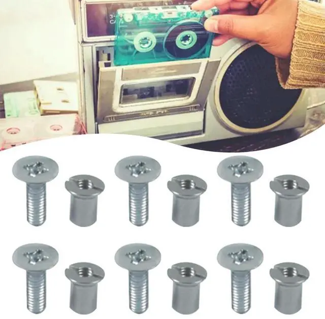 Alt view image 3 of 4 - 24Pcs Nab HUB Screw Set Stainless Steel NAB Hub Take Up Reel Screw Set Universal for 10.5inch 1/4inch Reel Tape