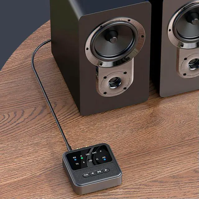 Alt view image 2 of 4 - Bluetooth-Compatible Transmitter Receiver LED Display Audio Adapter Audio Receiver Transmitter for Home Stereo/Speakers