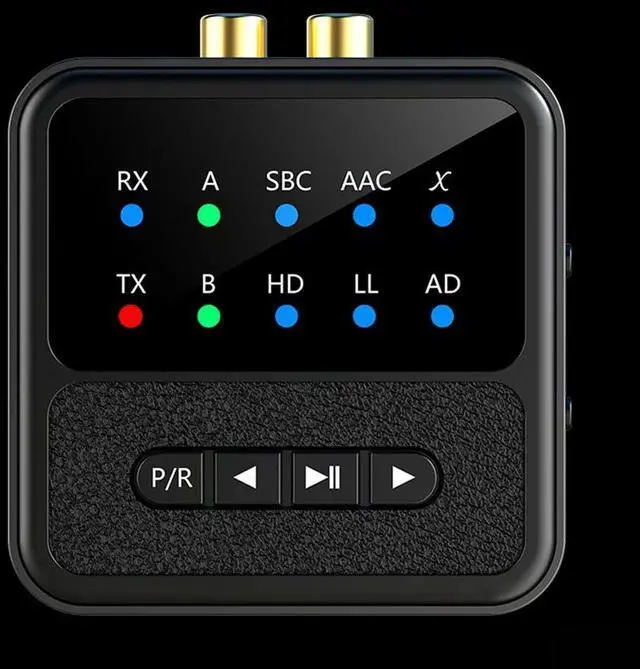 Alt view image 3 of 4 - Bluetooth-Compatible Transmitter Receiver LED Display Audio Adapter Audio Receiver Transmitter for Home Stereo/Speakers