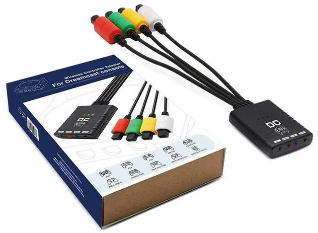 Alt view image 4 of 4 - BlueRetro Gamepad Converter Adapter Low Latency Bluetooth-Compatible Multiplayer Wireless Controller Adapter for PS3/PS4 Console