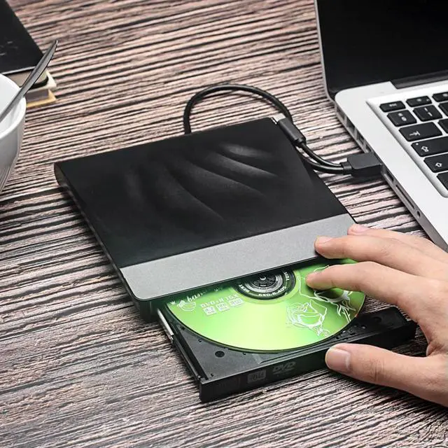 Alt view image 3 of 4 - USB 3.0 External CD DVD Drive Optical Drives Slim DVD RW CD Writer Quiet Operation Portable CD DVD Burner for Laptop Desktop PC