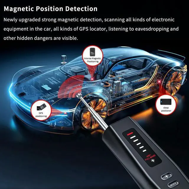 Alt view image 3 of 4 - Listening Device RF Wireless All Rechargeable Car GPS Bug Mini Search Device for Hotel Travel Bathroom Office Car