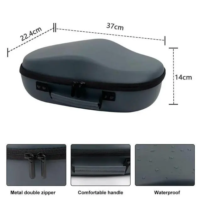 Alt view image 4 of 4 - Carrying Case Lens Protective Cover Shockproof Hard Carry Bag Anti-Scratch Waterproof for Quest 3 VR Headset Controller