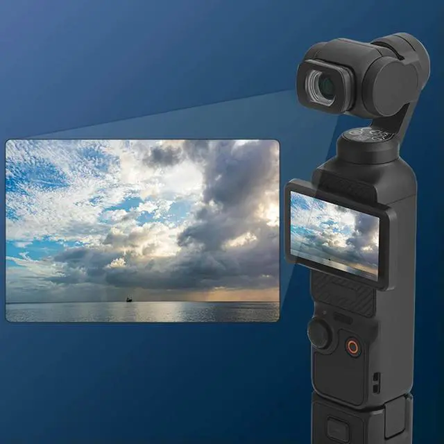 Alt view image 3 of 4 - Magnetic Wide Angle Lens Aluminum Alloy Optical Glass Magnetic Anamorphic Camera Lens Extend FOV To 112° for Osmo Pocket 3