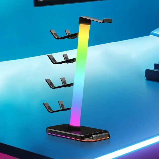 Alt view image 3 of 5 - 3 in 1 Headphone and Controller Stand Controller Holder & Headset Holder Earphone Stand for Switch/Headphones/Controller