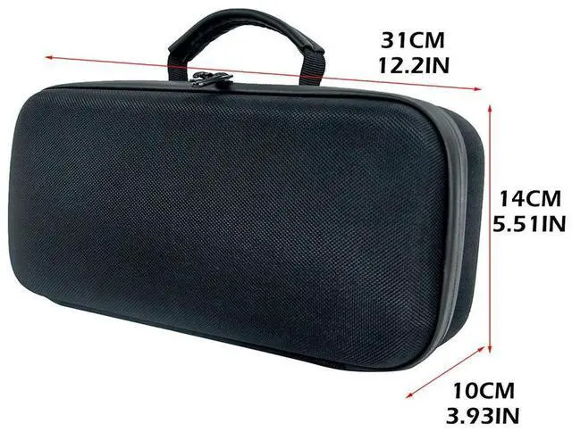 Alt view image 4 of 4 - EVA Handheld Game Console Bag Waterproof Game Console Protection Bag Anti-Drop Shockproof with Inner Partition for Rog Ally