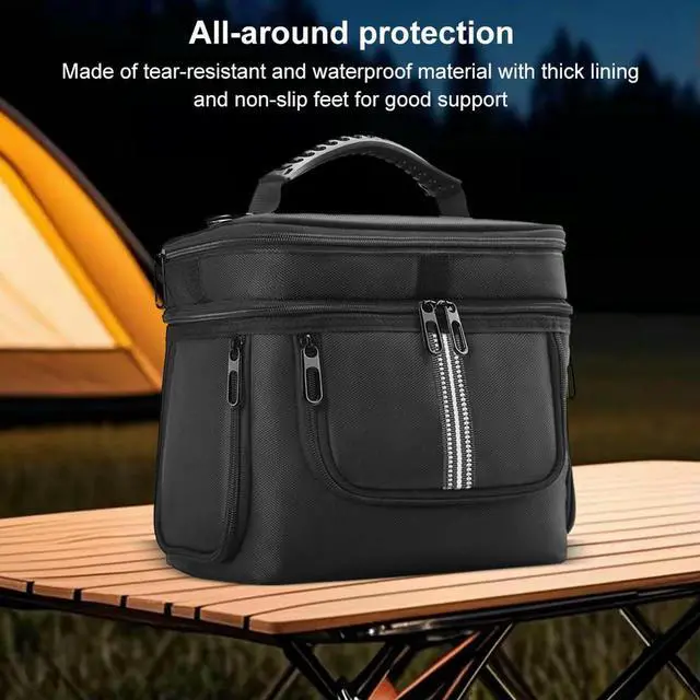 Alt view image 4 of 4 - Carrying Case for BLUETTI Portable Power Station AC2A Bag Protective Case Waterproof Anti-drop with Shoulder Strap & Handle