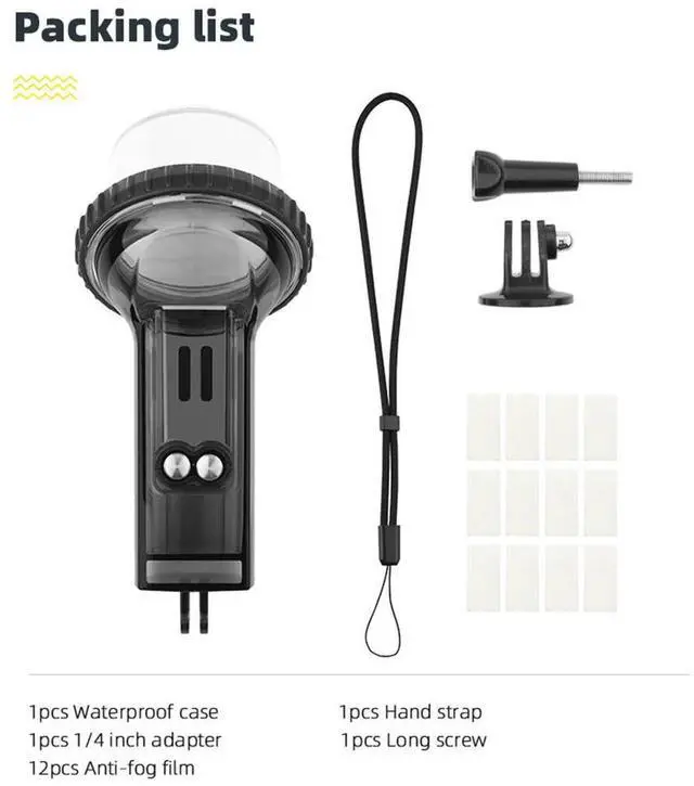 Alt view image 4 of 4 - Diving Surfing Waterproof Case Protective Housing Shell for Pocket 2 Camera