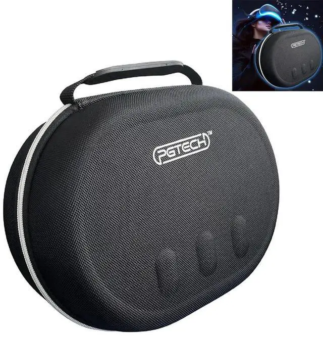 Alt view image 2 of 4 - EVA Carrying Case Bag Portable Travel Bag Shockproof VR Headset Bag Anti-Scratch Double Zipper for Quest 3