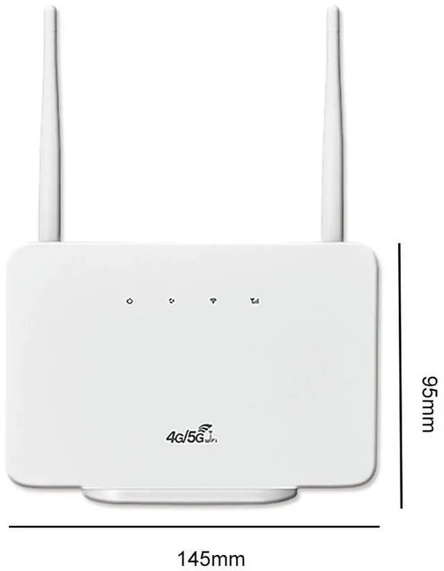 Alt view image 4 of 4 - 4G LTE CPE Router Modem 300Mbps Wireless Hotspot External Antenna with Sim Card Slot EU Plug Internet Connection