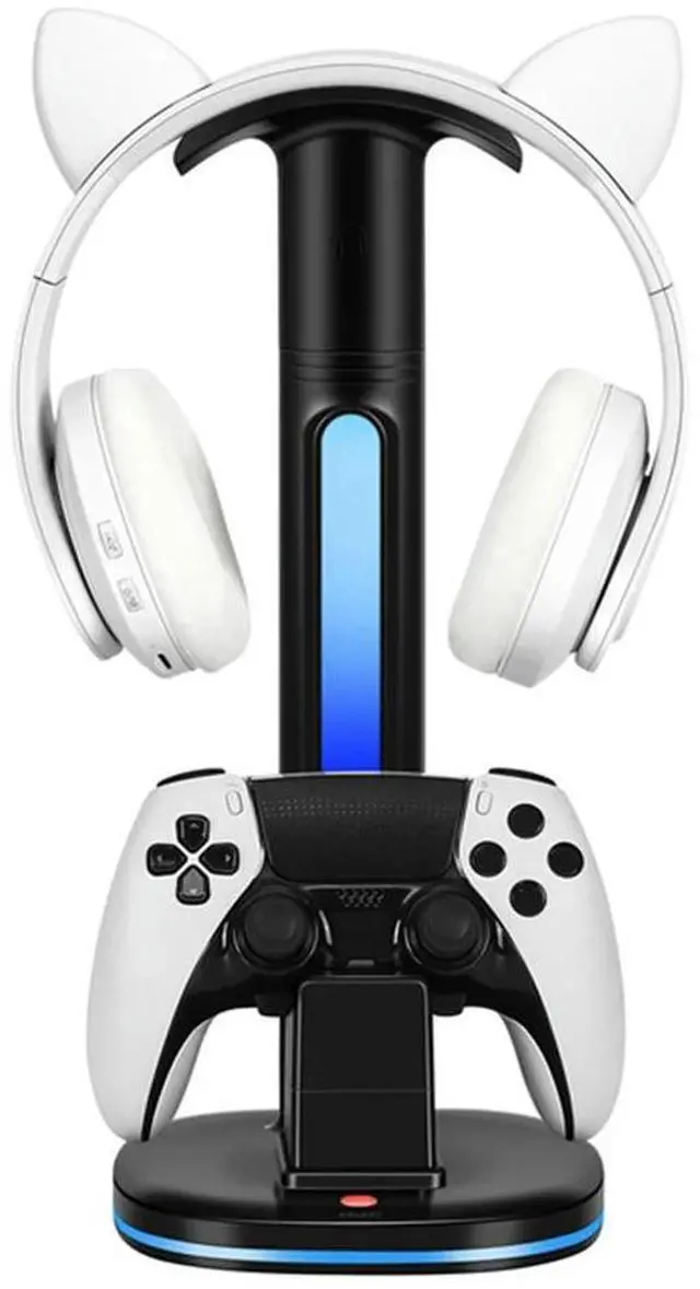 Alt view image 2 of 4 - Controller Charging Station Headset Display Holder Controller Charger 5V 2.4A Controller Docking Station Type-C Charging Cable