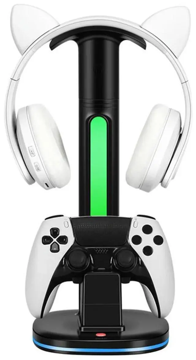 Alt view image 3 of 4 - Controller Charging Station Headset Display Holder Controller Charger 5V 2.4A Controller Docking Station Type-C Charging Cable