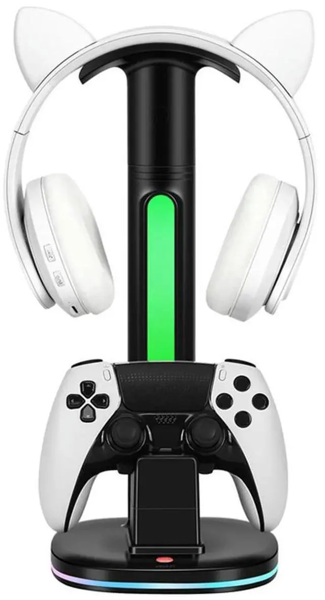 Alt view image 4 of 4 - Controller Charging Station Headset Display Holder Controller Charger 5V 2.4A Controller Docking Station Type-C Charging Cable