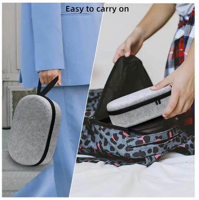 Alt view image 3 of 5 - Carrying Case Anti-scratch Portable Travel Carry Handbag with Mesh Pocket Carrying Bag for Vision Pro Case