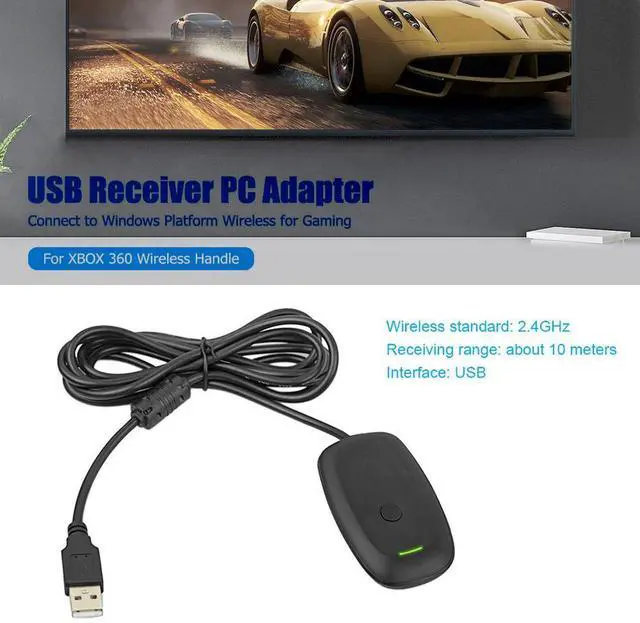 Alt view image 3 of 4 - Professional USB Receiver Supports XP/Vista System Wireless Gamepad USB Receiver for Xbox 360 Wireless Handle