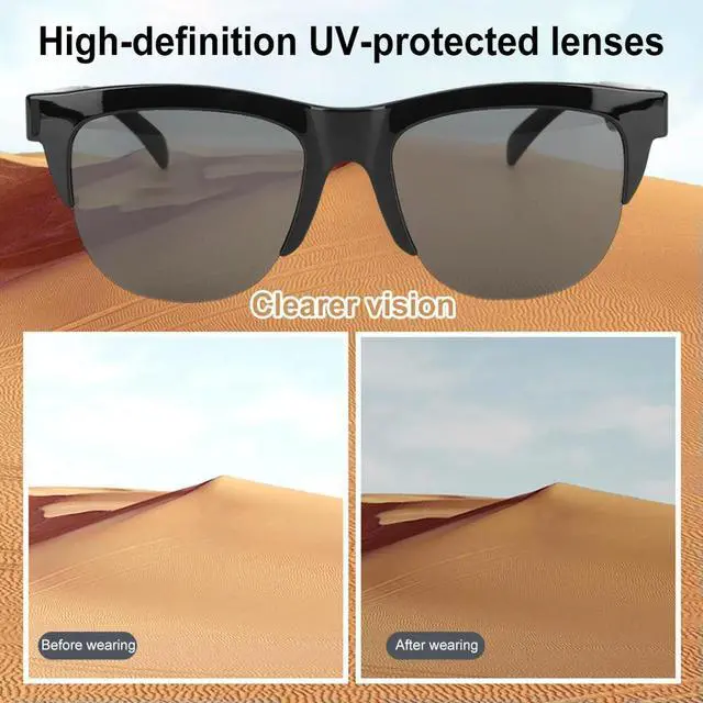 Alt view image 4 of 4 - 144-Language Glasses Translator UV Protection Wireless Translation Earbuds Translation Glasses for Travel Business & Study