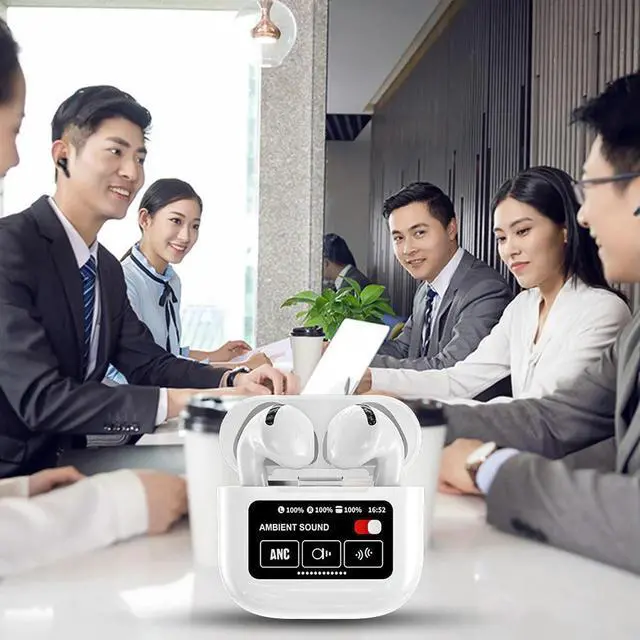 Alt view image 3 of 4 - 144 Languages ligent Translate Earbuds ANC Noise Cancelling AI Translator Device Voice Translator for Travel Business