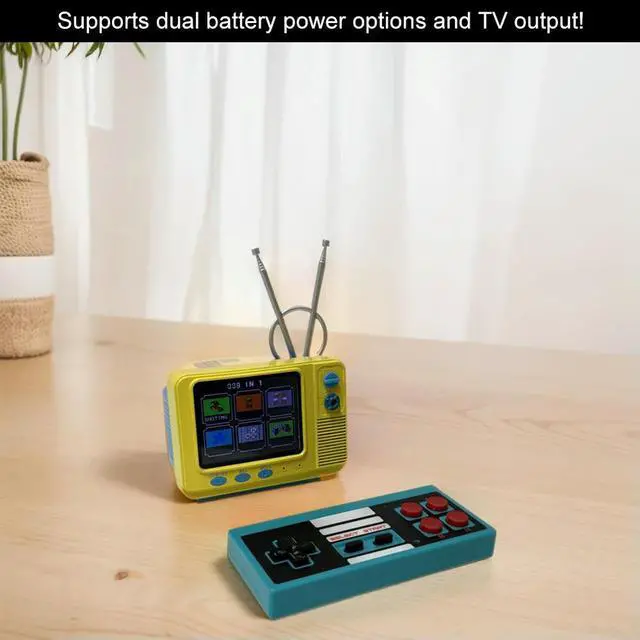 Alt view image 3 of 4 - Electronic Games Machine Mini TV Style 3.0-inch Large Screen Support AV Output and USB Charging Built-in 339 C3 Classic Games