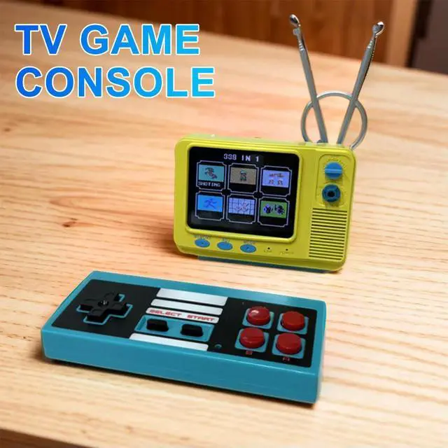 Alt view image 4 of 4 - Electronic Games Machine Mini TV Style 3.0-inch Large Screen Support AV Output and USB Charging Built-in 339 C3 Classic Games