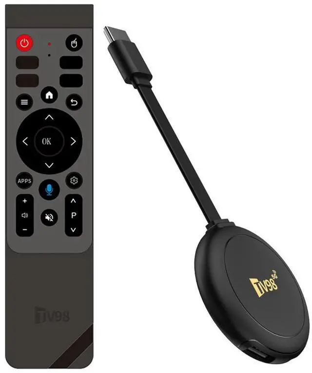 Main image of Android 14 TV Box with Remote Set Top Box Quad Core ARM Cortex-A53 BT5.0 Media Player for HD Movies Internet Applications