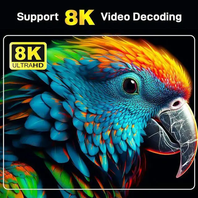 Alt view image 4 of 4 - Android 14 TV Box with Remote Set Top Box Quad Core ARM Cortex-A53 BT5.0 Media Player for HD Movies Internet Applications