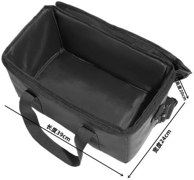 Alt view image 4 of 4 - Carrying Case Bag Shockproof Travel Case Anti-Drop Waterproof Adjustable Shoulder Strap for JBL Authentics 300 Speaker/Cable