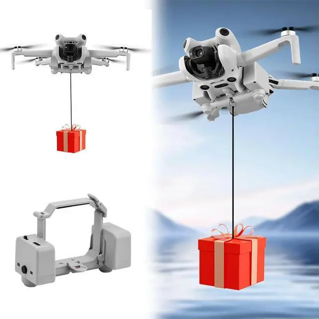 Alt view image 2 of 4 - Air Drop System Fishing Bait Wedding Gift Air Drop Servo Drone Air Drop Thrower System for Mini 4 Pro Drone Accessories