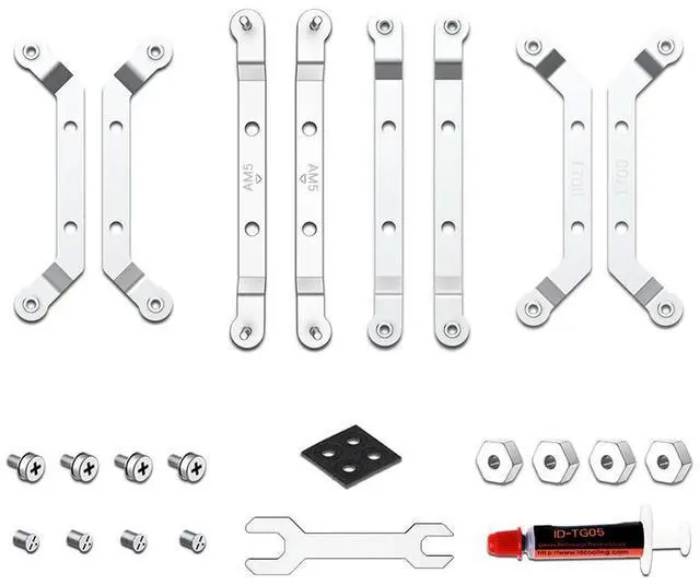 Alt view image 4 of 4 - Super Slim CPU Radiator 45mm Height CPU Cooling Radiator 4 Pin PWM for A 1700 11200 15X for AM5 AM4
