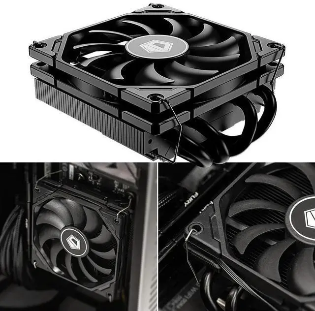 Alt view image 2 of 4 - Super Slim CPU Radiator 45mm Height CPU Cooling Radiator 4 Pin PWM for A 1700 11200 15X for AM5 AM4